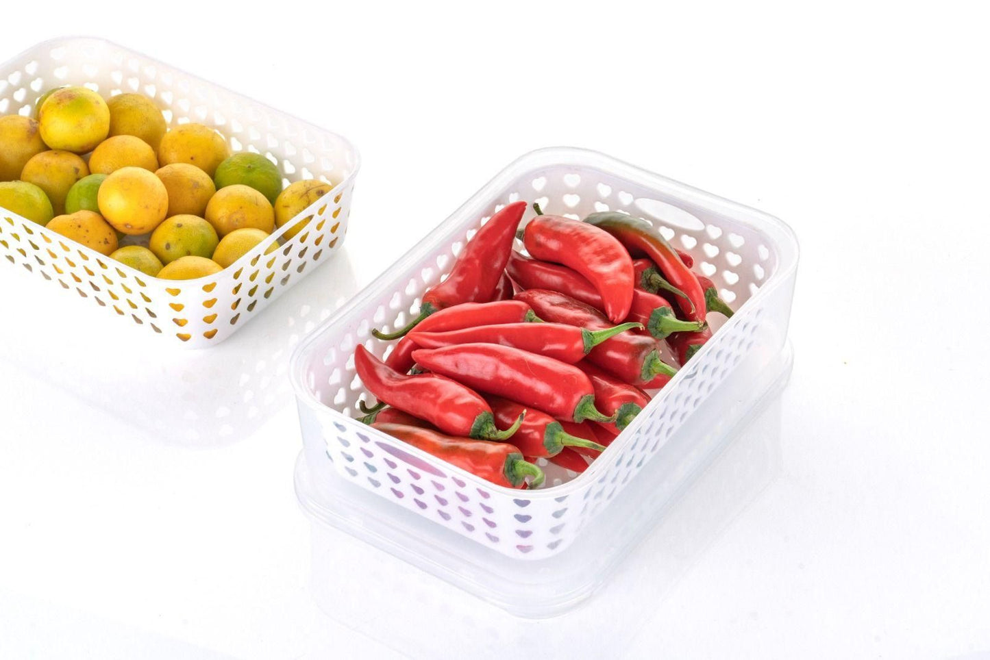 2 Compartment Anti-Dehydration Fridge Organizer